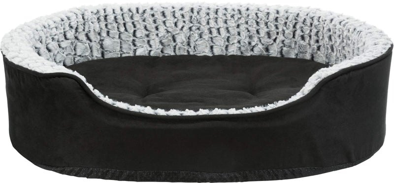 Trixie Lino Vital Dog Bed, 60 x 45 cm, Black/Grey Multicolor - PawsPlanet Australia