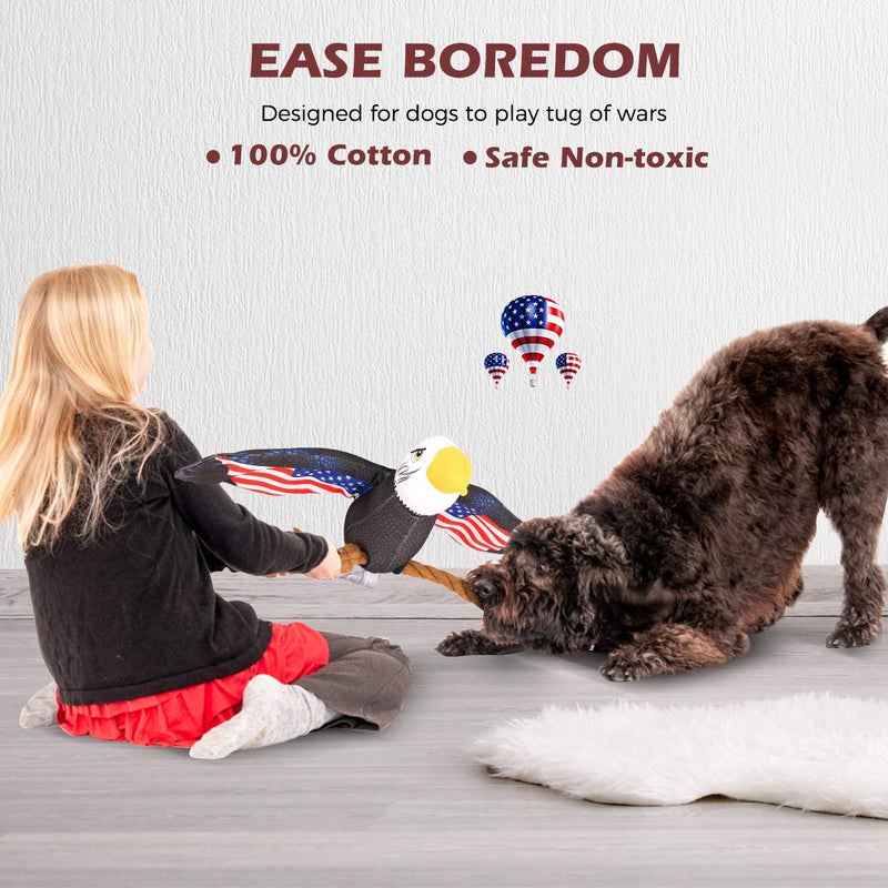 Beewarm Squeaky Dog Chew Toys for Large Medium Small Dogs- Lifetime Replacement Guarantee - Stuffed Animals Rope Chew Toy for Puppy Animals Combo - PawsPlanet Australia