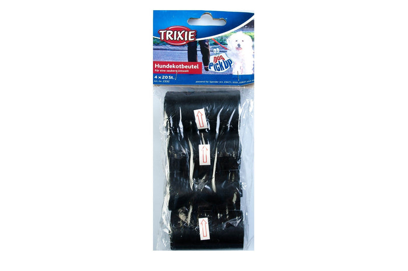 Trixie dog waste bags 4x20 M/black - PawsPlanet Australia