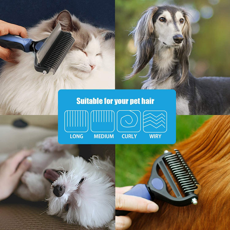 SkrZiz Cleaning pet Hair Removal Brush Set is a Long and Short Hair Remover Suitable for Large and Small Dogs and Cats. The Professional pet Grooming Tool Set can Reduce up to 96% of Shedding. Medium - PawsPlanet Australia