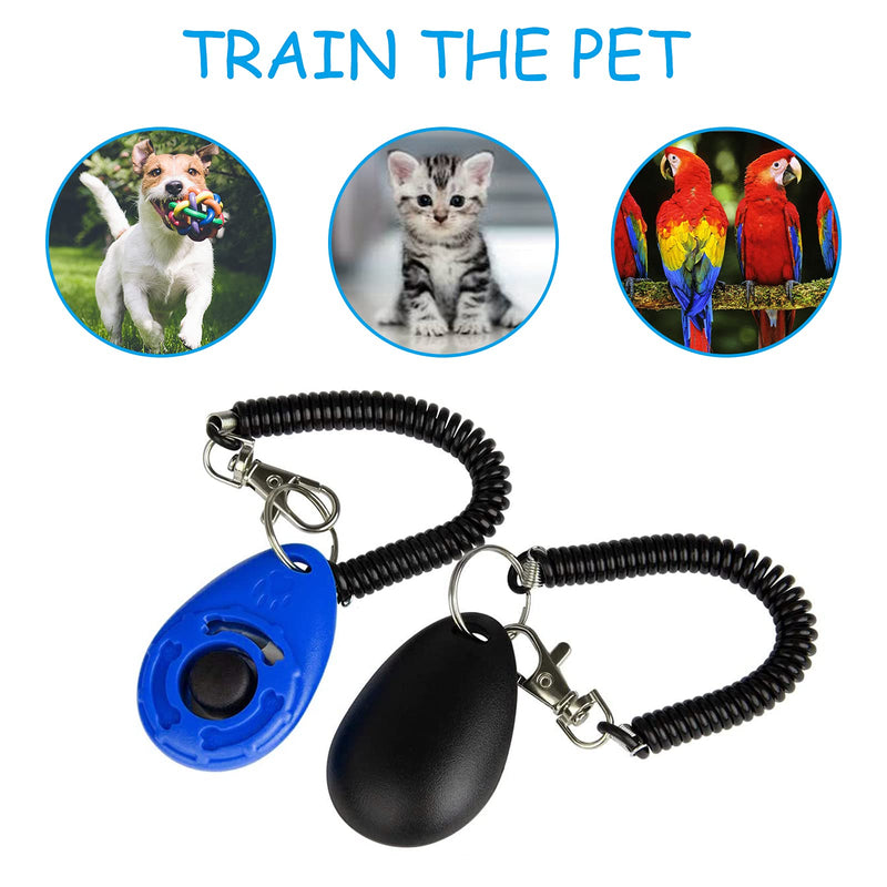 BENAROME Dog Training Clicker with Strap, Suitable for Training Handshake, Fixed Excretion, Feeding, 2 Pack - PawsPlanet Australia