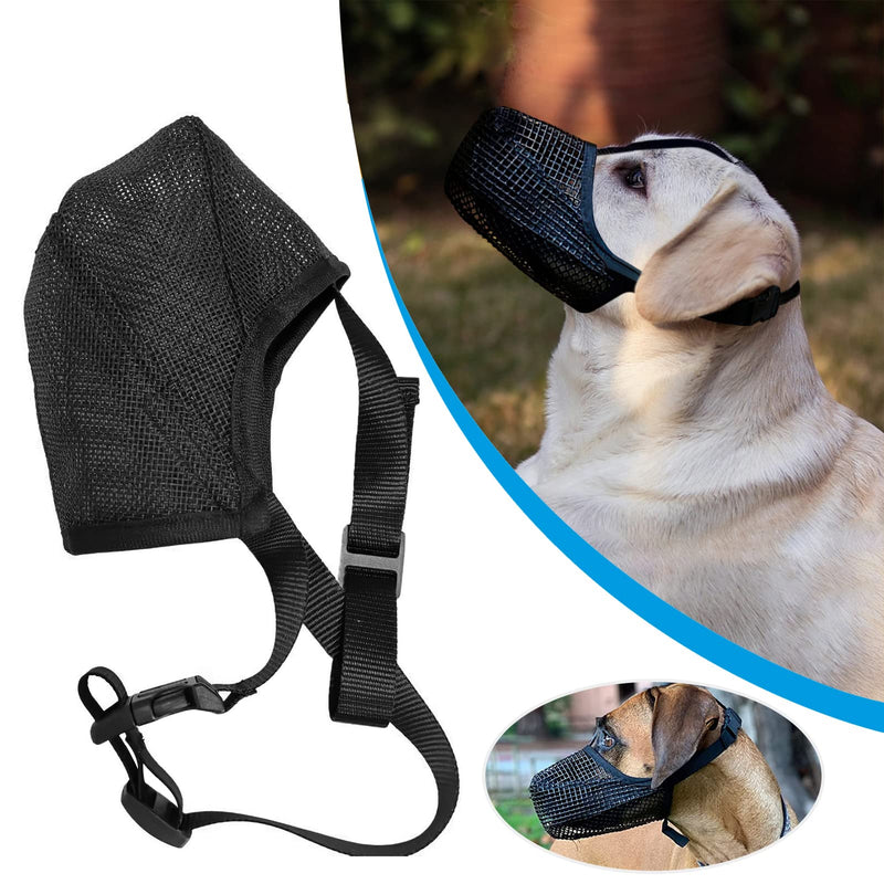 Muzzle for dogs, dog muzzle soft and comfortable, mesh dog muzzle, adjustable breathable muzzle for medium dogs, large dogs, prevents biting, chewing - PawsPlanet Australia