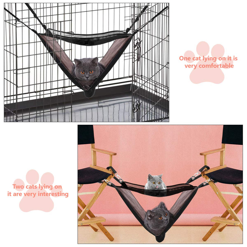 [Australia] - POPETPOP Cat Hammock Bed Pet Cage Hanging Bed for Cats/Small Dogs/Rabbits/Other Small Animals 