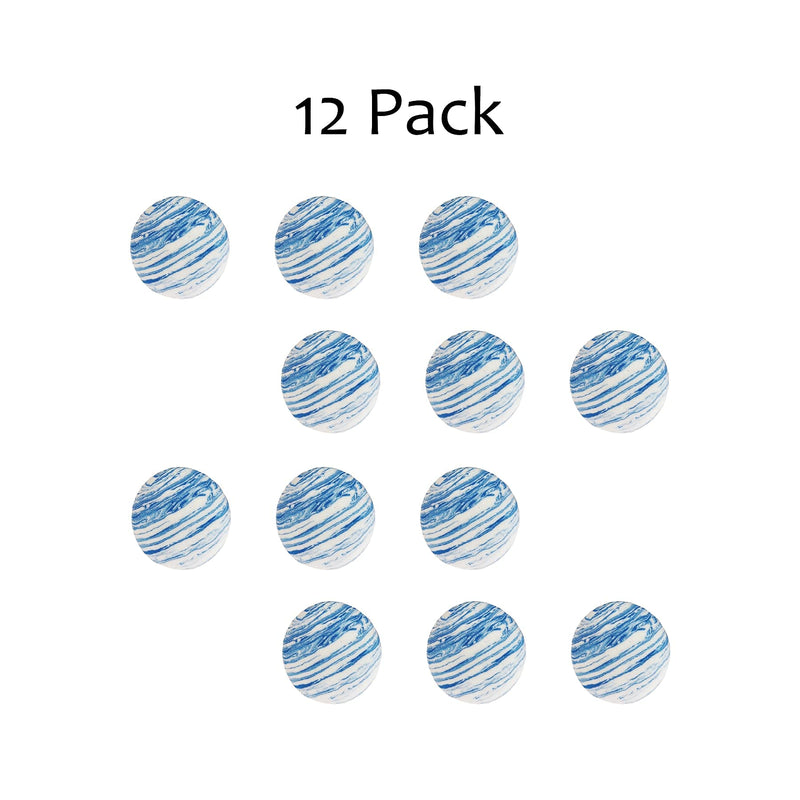 LBOF Cat Toys Soft Foam Balls for Indoor Cats with Blue Planet Pattern 1.57 Inch 12 Pack - PawsPlanet Australia