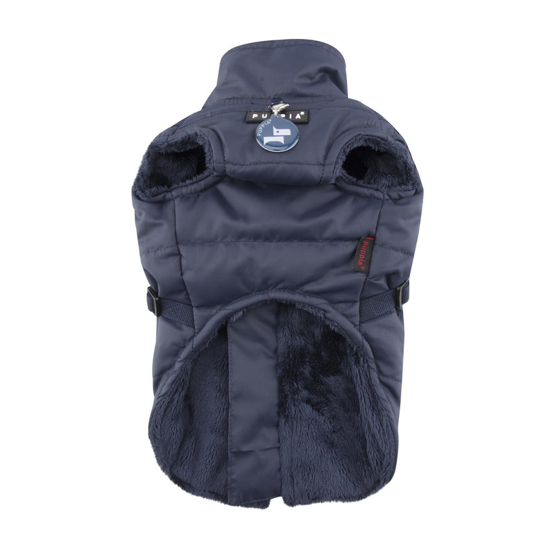 Puppia Wilkes Winter Fleece Vest, Medium, Navy M Puppia Wilkes Winter Fleece Vest - PawsPlanet Australia