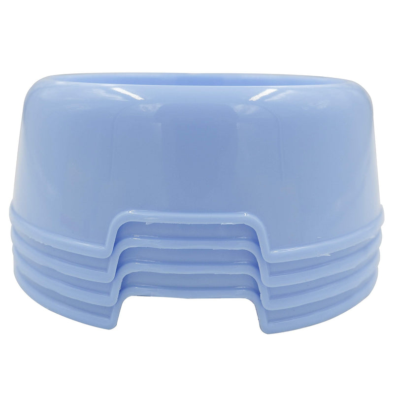 Forest Guys Dog Bowls Cat Bowls Plastic Bowls Blue 4-Pack - PawsPlanet Australia