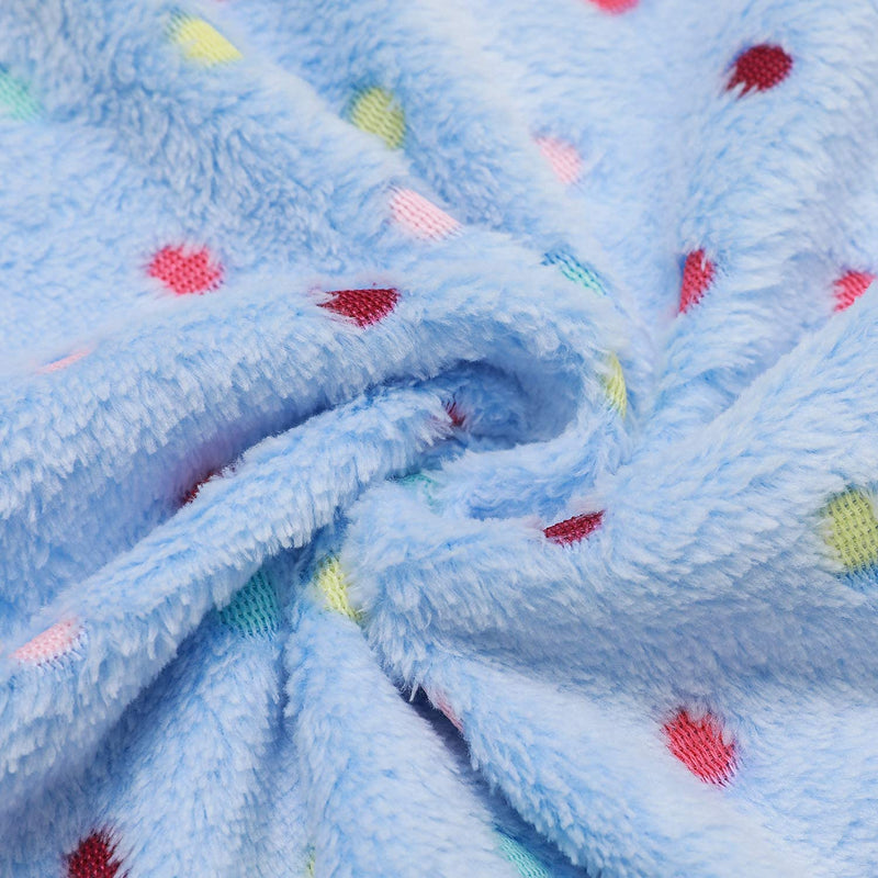 Luciphia Dog Blanket, Super Soft Fluffy Premium Fleece Pet Blanket Flannel Throw for Dog Puppy Cat Dot Large(Blue,60"x30") A-Large (Pack of 1) Blue - PawsPlanet Australia