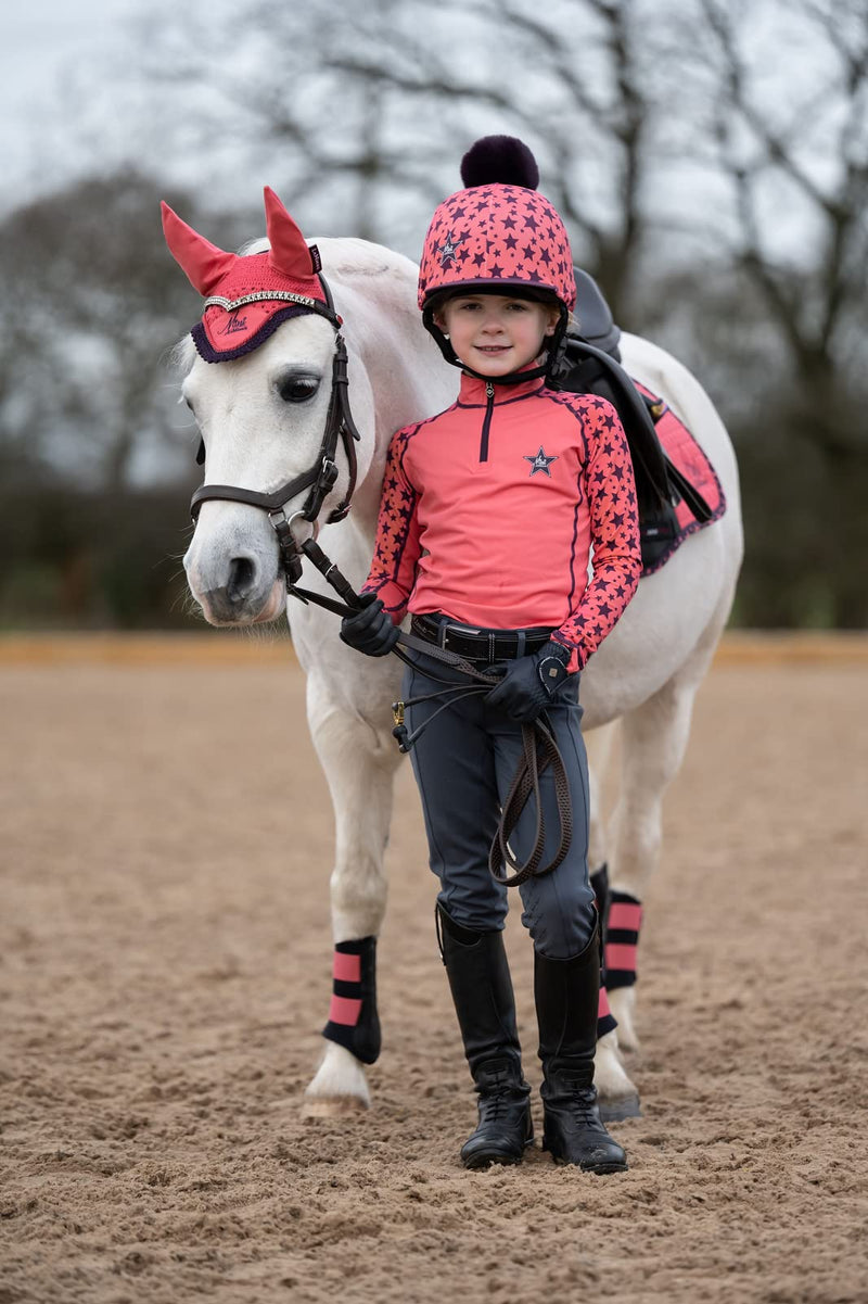 LeMieux Mini Vogue Fleece Pony Headcollar & Rope - Watermelon - PawsPlanet Australia