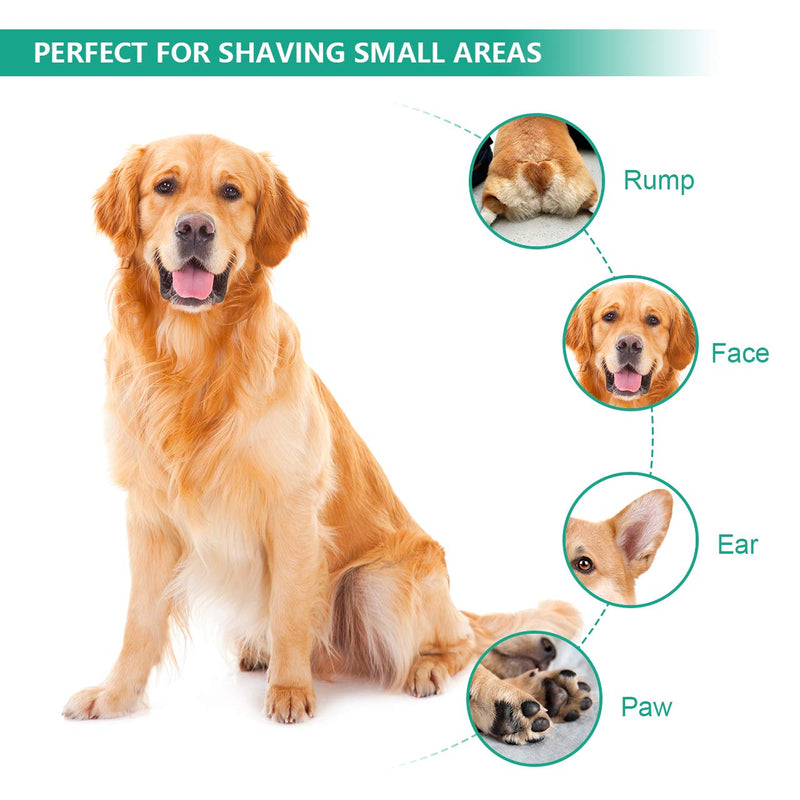 oneisall Dog Grooming Clippers,Cordless Small Pet Hair Trimmer,Low Noise for Trimming Dog's Hair Around Paws, Eyes, Ears, Face, Rump-Black Black - PawsPlanet Australia