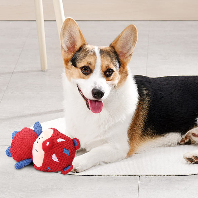 Nobleza Dog Toy, Plush Dog Toy, Squeaky Dog Toys with Crinkled Paper, Cute Tug of War Dog Chew Toy for Puppies, Small, Medium, Large Dogs (Tiger) - PawsPlanet Australia