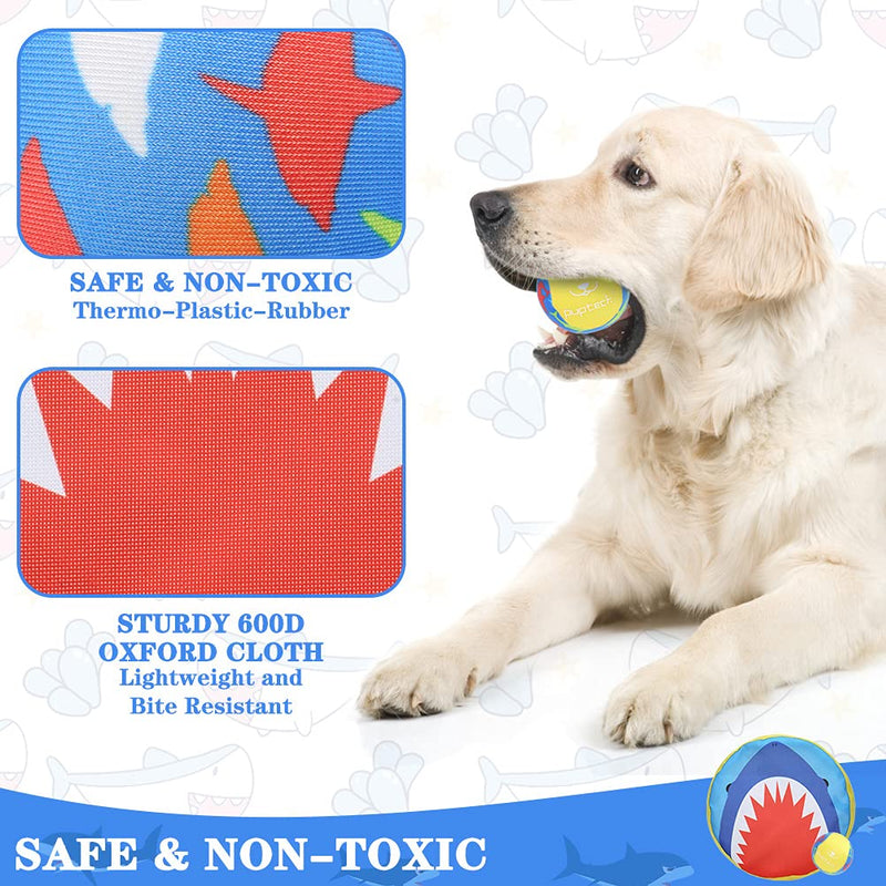 PUPTECK Summer Dog Pool Toys - Dog Water Floating Toys, Flying Discs with a Bouncing Ball for Pets, Dog Fetch Toys, Interactive Chew Toys for Puppy Dogs - PawsPlanet Australia