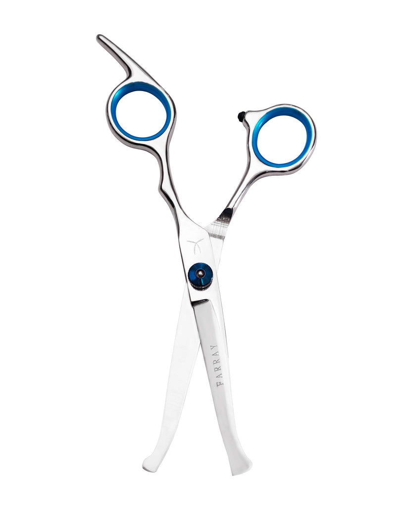 FARRAY Professional Dog Grooming Scissors with Safety Round Tips，6.5 Inch Japanese Stainless Steel Curved Pet Shears，for Dogs, Cats and Other Animals - PawsPlanet Australia