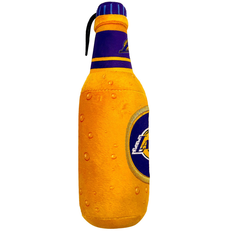 NBA LA Lakers Beer Bottle Plush Dog & CAT Squeak Toy - Cutest Stadium SODA Bottle Snack Plush Toy for Dogs & Cats with Inner Squeaker & Beautiful Basketball Team Name/Logo - PawsPlanet Australia