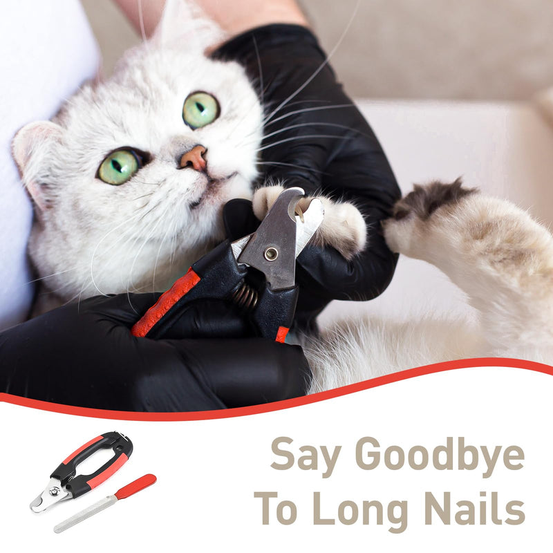punwey Claw Scissors for Dogs and Cats Claw Cutter with Nail File Dog Claw Cutter Claw Care Nail Scissors Dog for Medium and Small Pets - PawsPlanet Australia