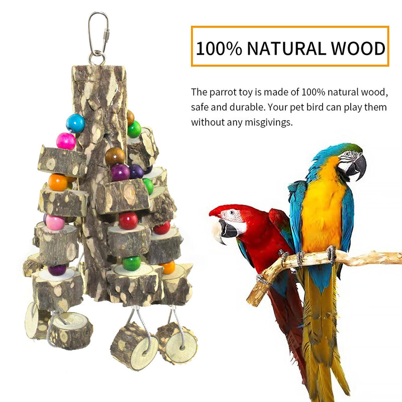 DGSL Bird Parrot Toys Parakeet Cages Hanging Swing Toy Bird Cage Accessories for Parakeets, Parrots, Cockatiels, Macaws, African Greys - PawsPlanet Australia
