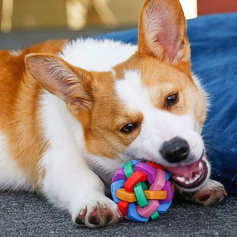 Dog Ball Outside Toy is a Rubber Woven pet Ball, Suitable for Dog Outdoor Jolly Balls Dogs - PawsPlanet Australia