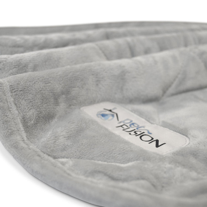 [Australia] - PetFusion Premium Plus Quilted Pet Blanket Blanket, Multiple Sizes for Dogs & Cats. X-Large (60 x 48") Grey 