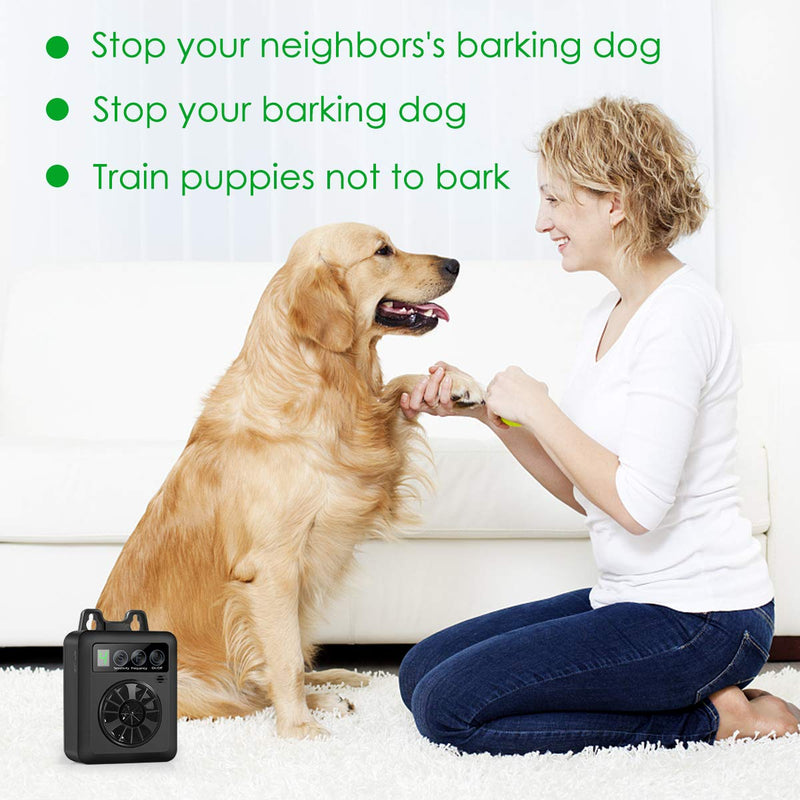 Anti Barking Device, Upgraded Mini Bark Control Device with Effective 4 Adjustable Sensitivity and Frequency Levels, Easy to Use Automatic Ultrasonic Dog Barking Control Devices for almost Dogs NEW-BLACK - PawsPlanet Australia
