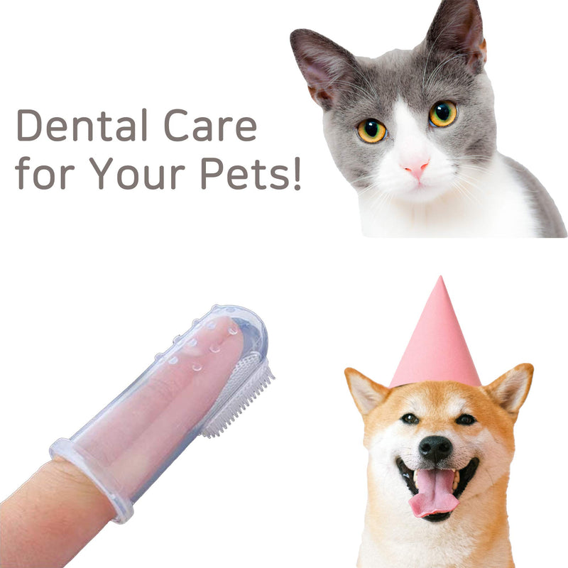 Dog Fingerbrush Toothbrush – Cat & Dog Finger Toothbrush -Set of 3 Oral Care Handle Toothbrushes for All Pets - PawsPlanet Australia