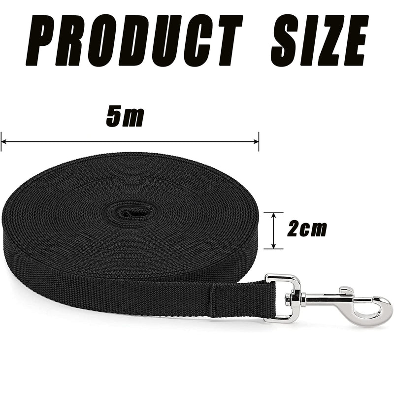 Tow line 5 m, tow line for large dogs, dog leash 5 m adjustable, dog tow lines with storage bag & handle, non-slip and robust training lead for small to large dogs - PawsPlanet Australia