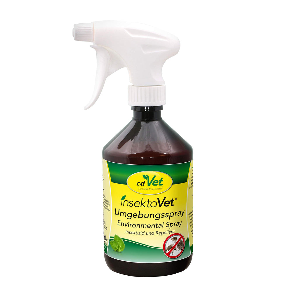 cdVet Natural Products InsektoVet Environmental Spray 500 ml - Fights fleas in all stages of development - natural cleaning agent for berths, stables, sofas, blankets, cars, etc. - PawsPlanet Australia