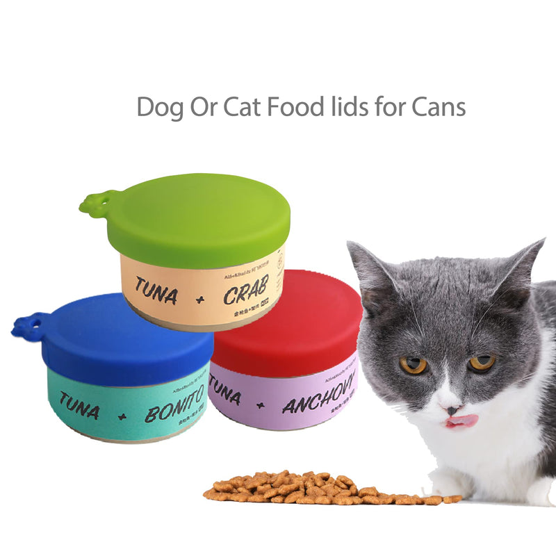 Yobbai 9 Pack Cat Food Cans Lids, Food Safe BPA Free & Dishwasher Safe,Silicone Can Lids Covers for Cat Food Cans - PawsPlanet Australia
