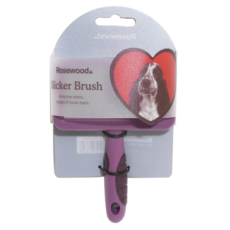 Rosewood Soft Protection Salon Grooming Slicker Brush Large - PawsPlanet Australia