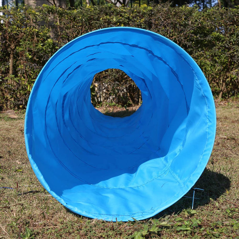 Dog Agility Training Tunnel, Dog Cave Agility Tunnel, Dog Agility Equipment Kit, Dog Tunnel Play Tunnel with Dog Tunnel, 395 x 48 cm Dog Agility Basic Tunnel for Pet Dogs, Outdoor Games Training - PawsPlanet Australia