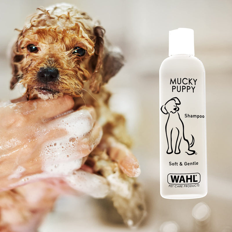 Wahl Mucky Puppy Shampoo, Dog Shampoo, Shampoo for Pets, Gentle Pet Friendly Formula, Sensitive Skin, Shampoo for Young Animals, Ready-to-Use, Remove Dirt. - PawsPlanet Australia