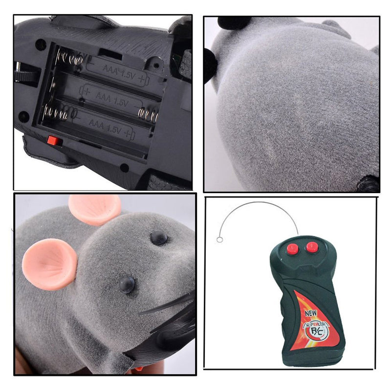 Wireless Remote Control RC Rat Mouse Toy For Cat Dog Pet Novelty Gift Funny Mouse Gray - PawsPlanet Australia