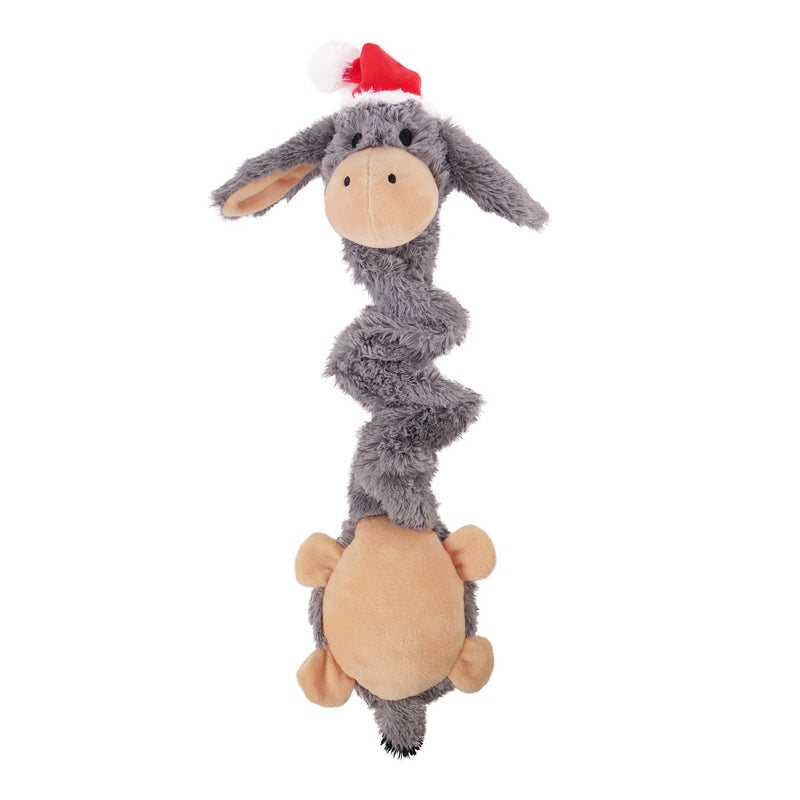 Rosewood Festive Strechy and Squeaky, Interactive Donkey Dog Toy, 44 x 18 x 9cm - PawsPlanet Australia