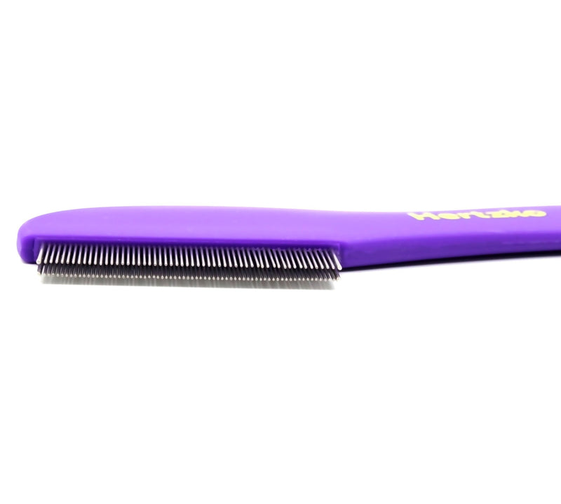 Comb with Double Row of Teeth By Hertzko – Double Row of Closely Spaced Metal Pins Removes Debris from Your Pet’s Coat - Suitable For Dogs And Cats - PawsPlanet Australia