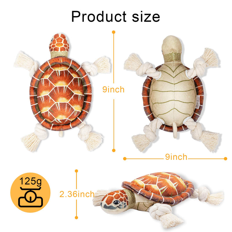 WINSHIDEN Dog Plush Toys for Large Dogs Boredom Interactive Dog Toy, Durable Squeaky Dog Toys Turtle with Soft Material and Crinkle Paper for Puppys - PawsPlanet Australia