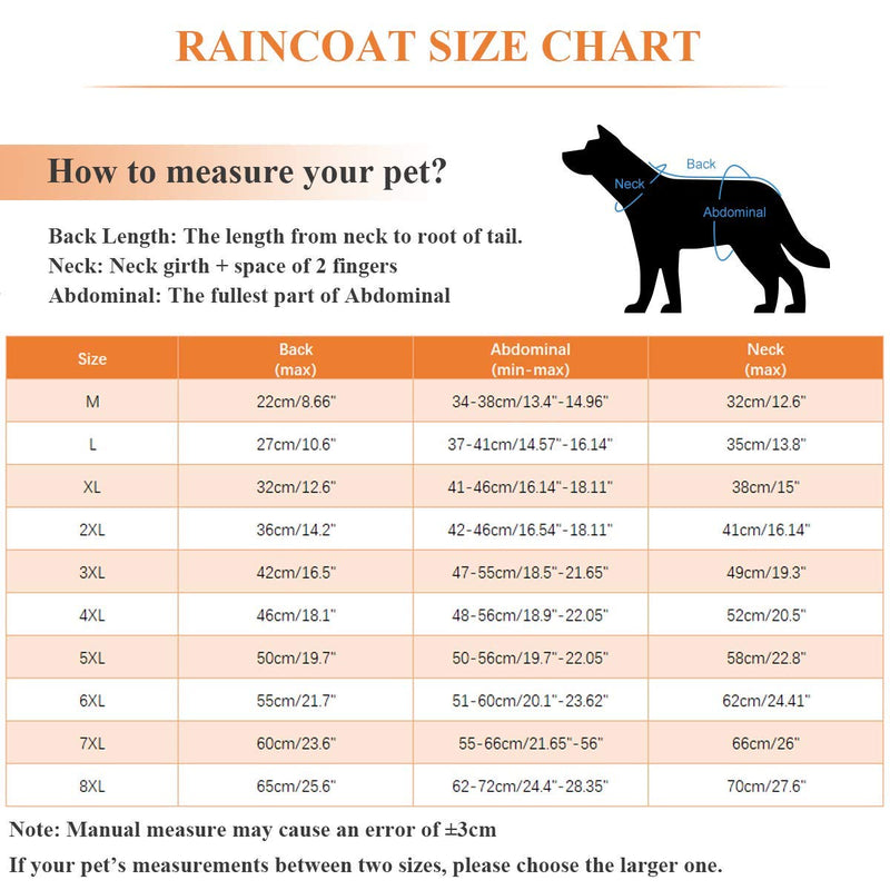 [Australia] - Yellow Dog Raincoat Pet Waterproof Jacket with Hood & Collar Hole Transparent Brim - Ultra-Light Breathable Adjustable Dog Poncho Rain Jacket for Small Medium Dog - Easy to Put On and Clean Large 