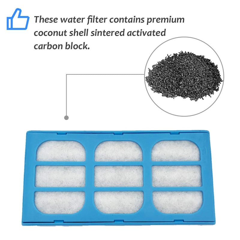 It's Pure 12 Pack Water Filter Compatible with Cat Dog Fountain Mate Pet Cartridges Filter Replacement - PawsPlanet Australia