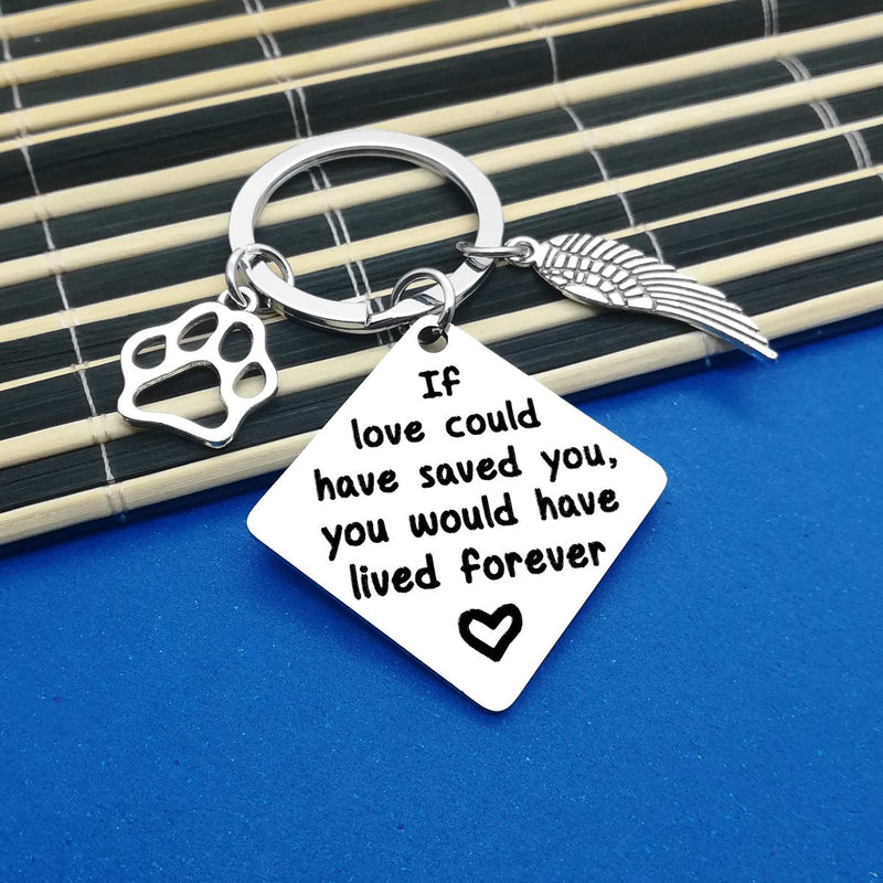 Loss of Dog Keyring Pet Memorial Keychain Keyring Pet Keyring Family Dog Family Cat Family Pet Keychain Key Ring Pet Sympathy Gift for Pet Lover Dog Cat Keychain - PawsPlanet Australia