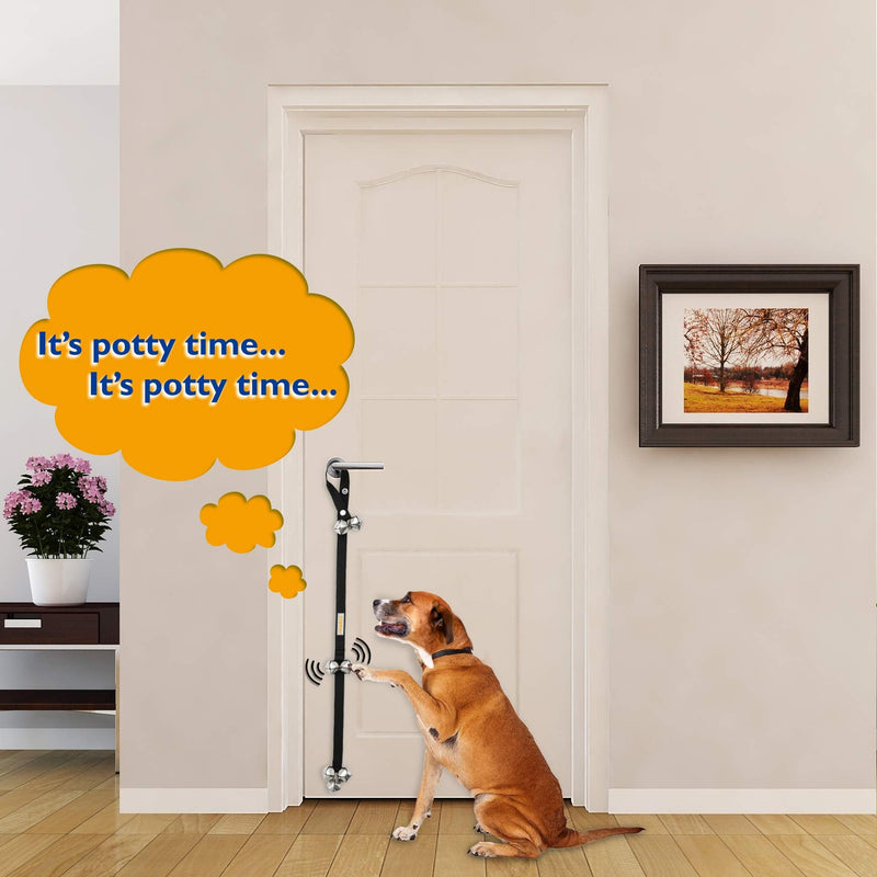 PAWBEE Dog Doorbell - Set of 2 Adjustable Dog Training Bells for Door Knob - 7 Extra-Loud Jingle Dog Potty Training Door Bell - Extra-Strong Strap - for Small, Medium, Large Dogs - Dog Bell for Door - PawsPlanet Australia