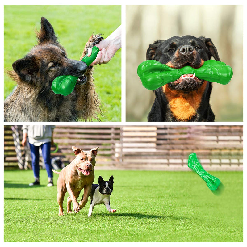 [Australia] - Tikaton Dog Chew Toys for Aggressive Chewers Large Breed, Tough Dog Toys Dog Teething Toys, Beef Flavor, Hard Nylon Material 