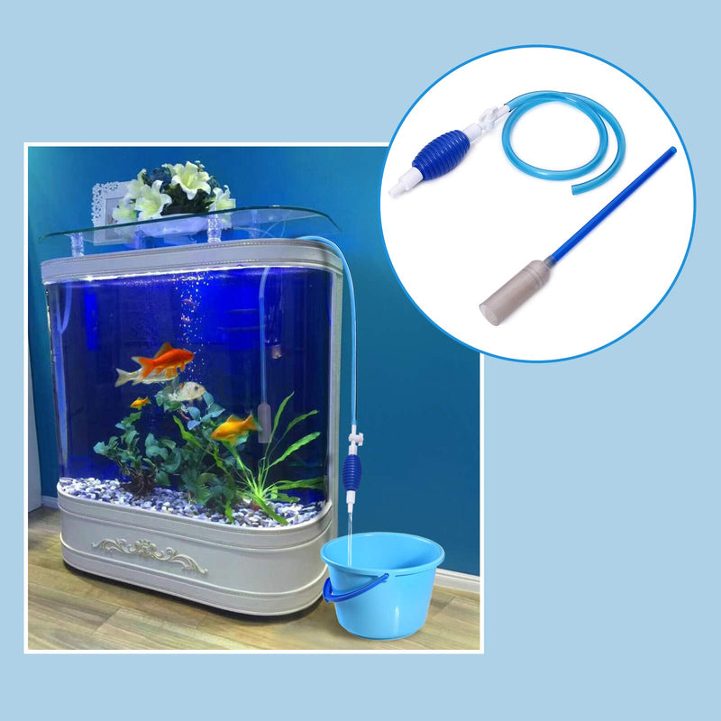 Meejaa Aquarium Siphon, Fish Tank Gravel Cleaner, Manual Vacuum Water Changer, Adjustable Water Flow Size Change Water Pipe, Used for Fish Tank Water Change and Cleaning Gravel and Sand﻿ - PawsPlanet Australia