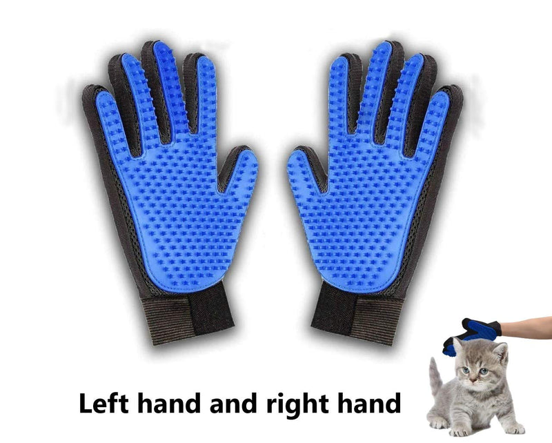 【2020 Upgrade Version】Pet Grooming,Pet brush Glove Glove Pet Hair Remover Mitt Massage Deshedding Glove Brush for Dog/Cat/Pet Grooming and Cleaning (1 Pair) - PawsPlanet Australia