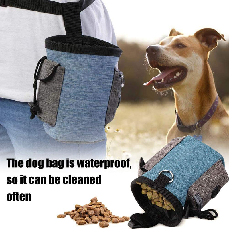 NALCY Dog Training Bag, Dog Treat Bag, Portable Puppy Treat Bag with Poop Bag Dispenser Adjustable Portable Outdoor Pouch - PawsPlanet Australia