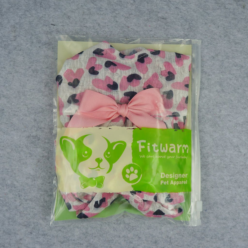 Fitwarm Sweet Ice Cream Pet Clothes for Dog Dresses Vest Shirts Sundress Pink XS - PawsPlanet Australia