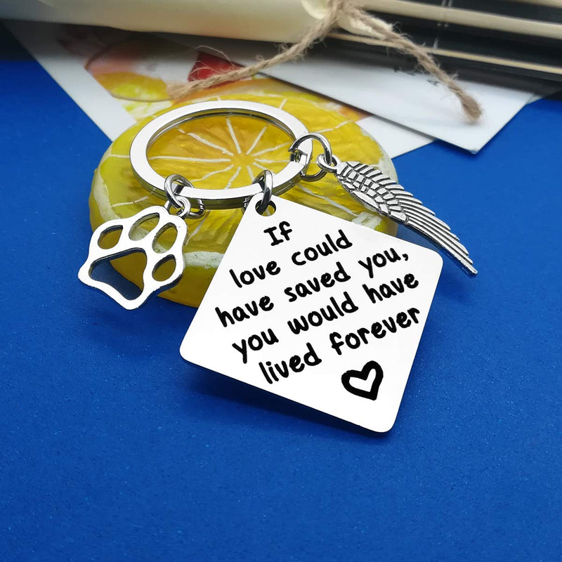 Loss of Dog Keyring Pet Memorial Keychain Keyring Pet Keyring Family Dog Family Cat Family Pet Keychain Key Ring Pet Sympathy Gift for Pet Lover Dog Cat Keychain - PawsPlanet Australia