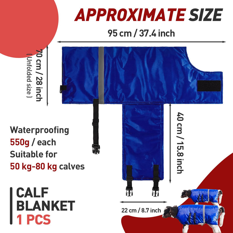 Calf Blanket - Keep Your Calves Warm and Protected with This Cozy Calf Saver Coat - Windproof and Thickened for Ultimate Belly Protection - Ideal for Cows and Goats - 1PCS 1-Pack - PawsPlanet Australia