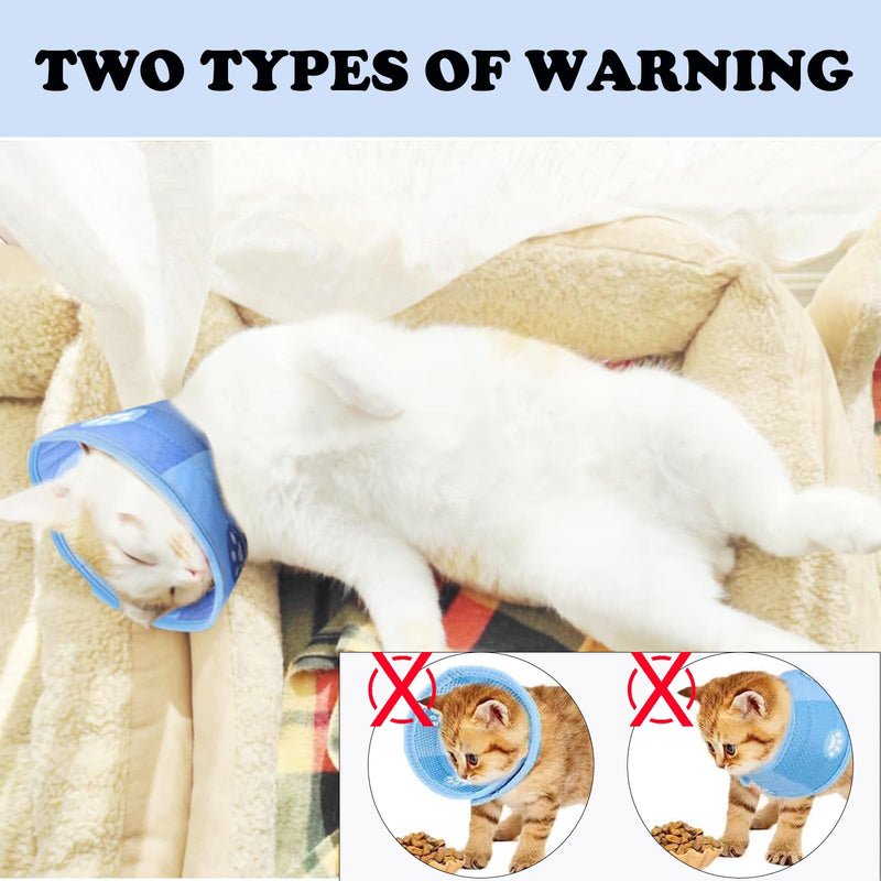 Cat neck collar, soft cat cone collar with anti-leak function, (blue-M) adjustable cat neck collar, after surgery and injuries for puppies and cats - PawsPlanet Australia