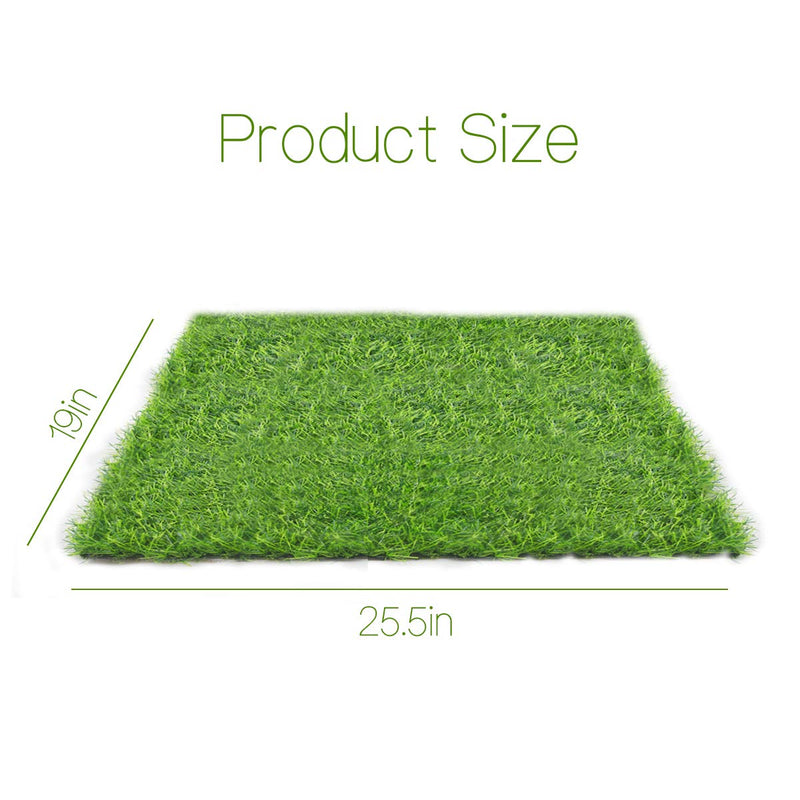 [Australia] - Artificial Grass Rug Turf for Dogs Indoor Outdoor Fake Grass for Dogs Potty Training Area Patio Lawn Decoration (23.62 inches x 19.68 inches) 