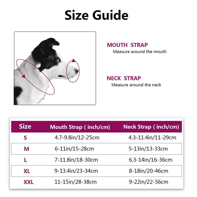 [Australia] - Lepark Dog Muzzle with Soft Fabric Padded to Prevent Biting, Chewing, for Small, Medium and Large Dogs, Adjustable and Breathable Green 