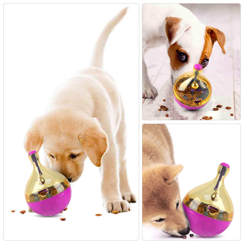 FREESOO Dog Puzzle Interactive Toys Puppy Treats Ball Food Dispenser IQ Training Slow Eating for boredom Small Medium Dogs Cats Pink - PawsPlanet Australia