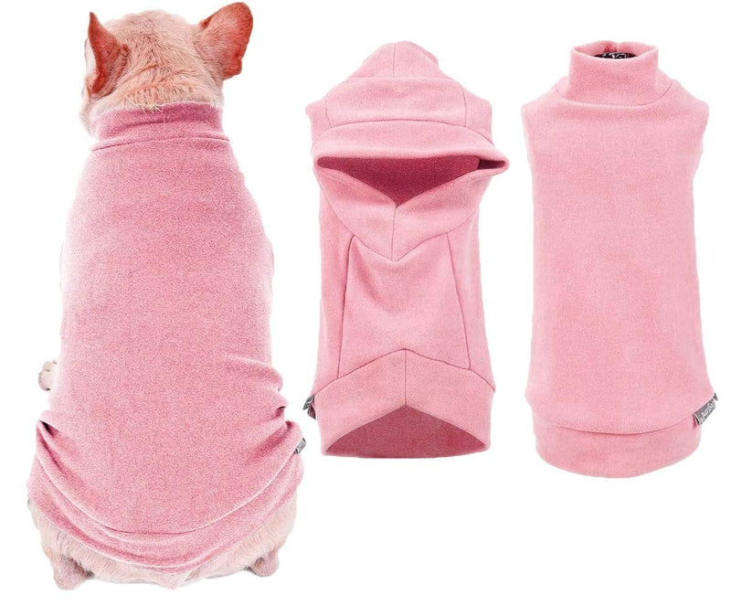 (Small Size, Pink) Pet Cat and Dog Sweatshirt Clothes, Soft Fashionable and Comfortable Pullover in Autumn and Winter, Hoodie Vest Keeps Warm Simple and Casual, Suitable for Puppy cat and Dog Small - PawsPlanet Australia