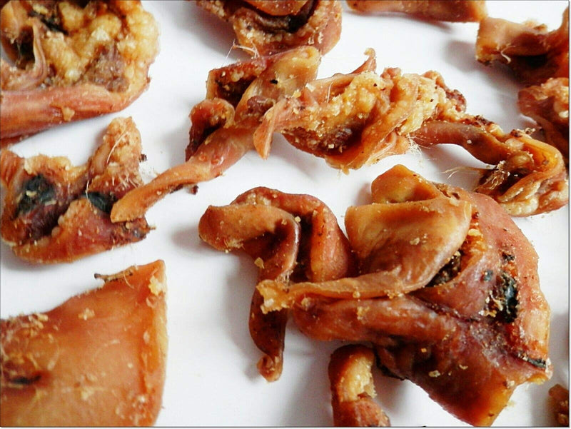 100% PURE Pork Pigs' Ear Strips - perfect for small dogs - treats chews snacks - PawsPlanet Australia